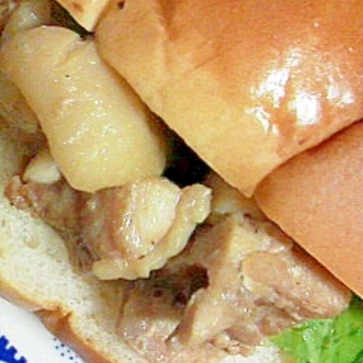 鶏モモ肉ロールパン